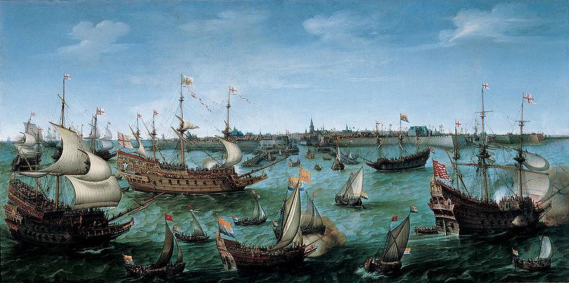VROOM, Hendrick Cornelisz. Arrival at Vlissingen of the Elector Palatinate Frederick V China oil painting art